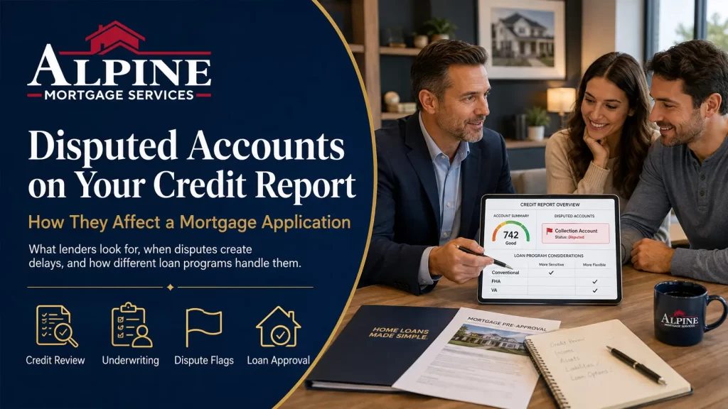 disputed credit accounts | Alpine Mortgage Disputed credit accounts image